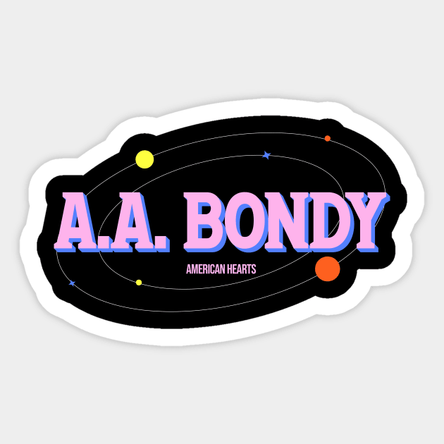 American Hearts A.A. Bondy Sticker by mandalasmith